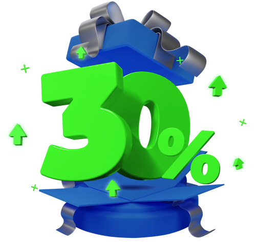 imagen de regalo 30% de comisiones de referidos